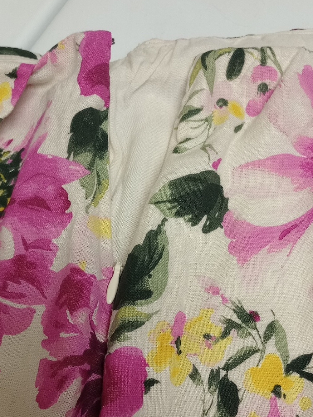 🆕🌸 ABERCROMBIE & FITCH "SCARLET" ASYMMETRICAL LINEN BLEND FLORAL SKIRT SKORT🌸 - Picture 7 of 10
